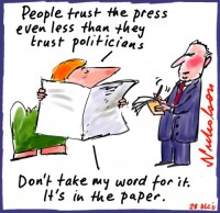 2011-12-28 Poll on trustworthiness Press low 500