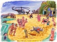 Dec beach cricket uncle max dies 550