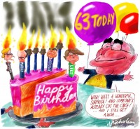 July Howard's birthday cake democrats 600