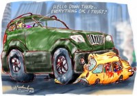 Sep Four wheel drive 4WD accident crush car 540