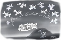 Peace and Goodwill Bush Iraq Christmas 1