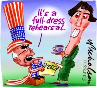 Howard dress rehearsal in NZ Clarke 1