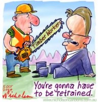 Tasmania Timber Workers grumpy at Latham 226p