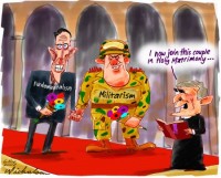 Bush Militarism Fundamentalism holy 450364