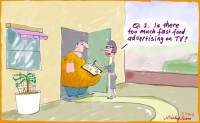 Opinion poll fast foods ads opposed 550