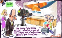 Kevin Rudd leaves Channel 7 Sunrise Kochie 550