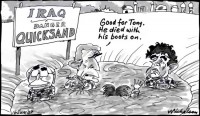 Blair Brown Bush Howard in Iraq quicksand 550