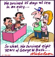 esky at sea George Bush 226