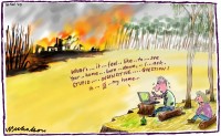 Bushfires journalist home burns down 600
