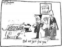recession bites retail sales down 600