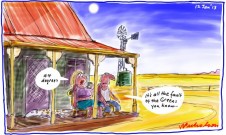 Heat wave central austalia cartoon 2012-01-12