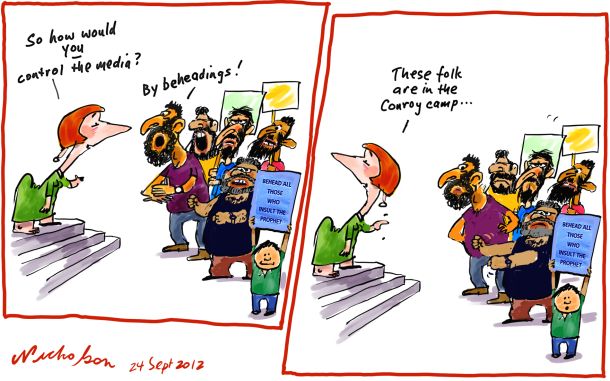 Media regulation beheading