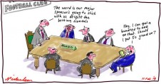 Sponsors cold feet on sporting clubs bad publicity cartoon 2013-02-11