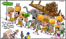 Cabinet transfers to western suburbs Sydney Rooty Hill safari habitat cartoon 2013-02-27