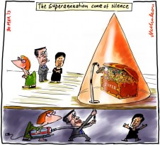 Superannuation cone of silence Gillard Swan Penny Wong 2013-03-30
