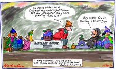 Anzac Day Gallipoli WW1 horrors of war not spoil cartoon 2013-04-25