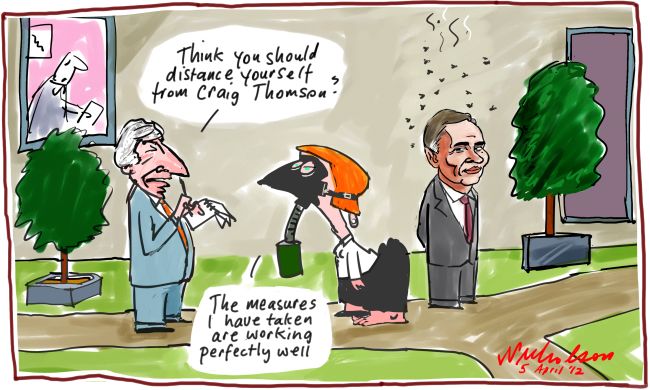 Craig Thomson stink Gillard gasmask policy