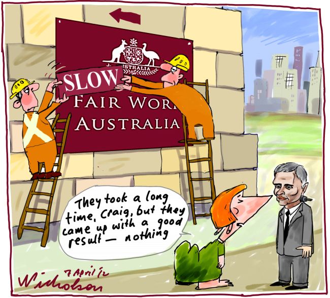 Slow Fair Work Australia Craig Thompson do nothing