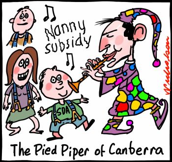 Nannies nanny policy Abbott union follow Pied
