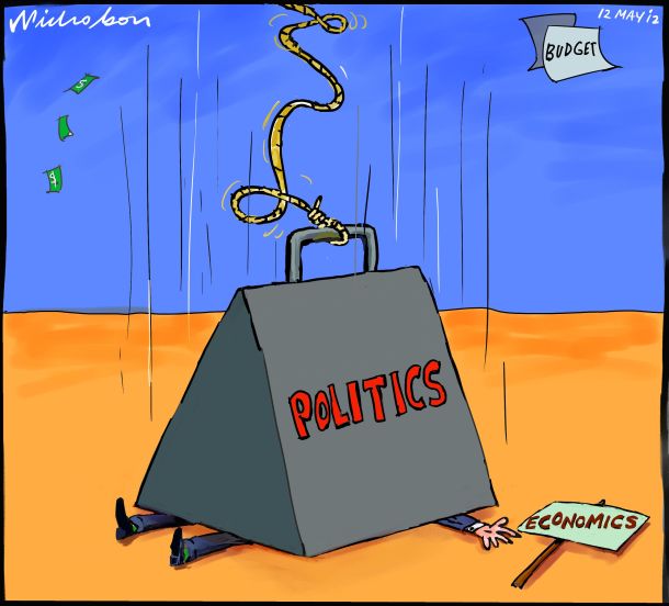 2012-05-12 Swan budget and Abbott reply both victories for politics over economics