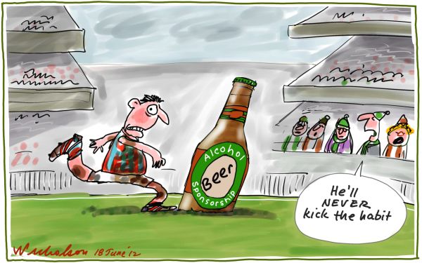 2012-06-18 Football alcohol sponsorship media 