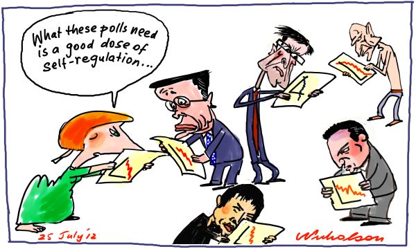 2012-07-25 opinion polls not good enough self-regulation Gillard