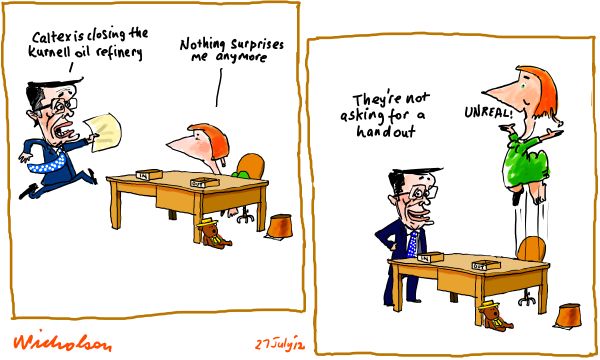 2012-07-27 Caltex closes Kurnell refinery no request for handout