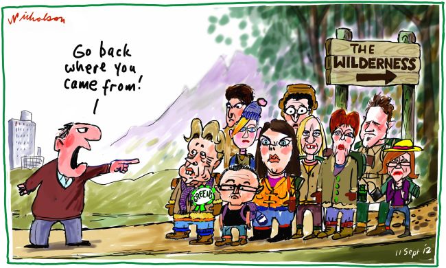 Greeens spurned, back to Wilderness