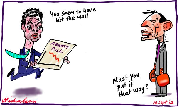  Abbott hits wall
