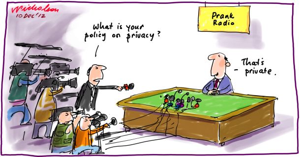  2DayFM radio station DJ prank on pregnant Middleton Edward VII hospital Ryhs Holleran nurse Saldanha death media cartoon 2012-12-10