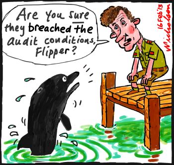 Gladstone Port dedging environment dolphins flipper Tony Burke cartoon 2013-02-16