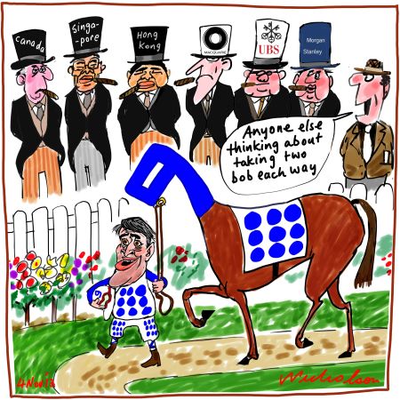 Gyngell Channel 9 float and roadshow Media cartoon 2013-11-04