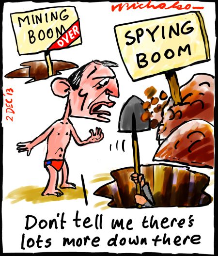 Surveillance revelations spying on Asia cartoon 2013-12-02