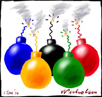 Sochi winter olympics target for terrorism cartoon 2014-01-01