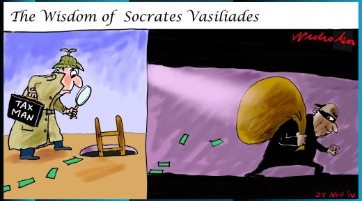 Socrates Vasiliades freeze order margin Call cartoon 2014-11-27 