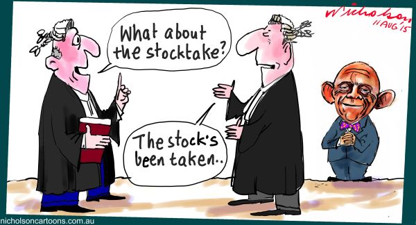 Solomon Lew stocktake of shoes NY Margin call cartoons 2015-08-11