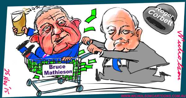 Bruce Mathieson Roger Corbett shopping 2015-11-25